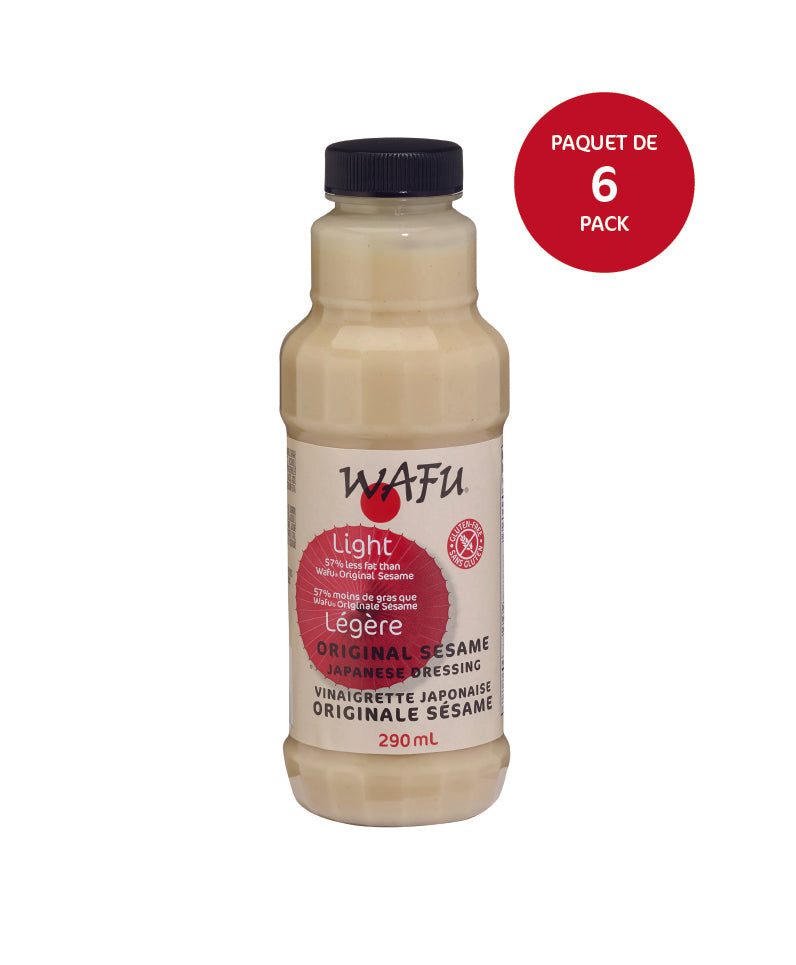 WAFU® Vinaigrette originale légère au sésame 6 x 290 mL
